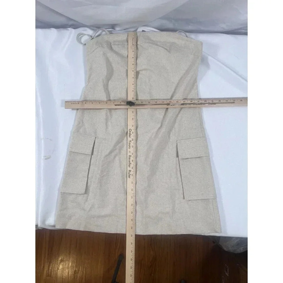 COMMENSE Cotton & Linen Pockets Cami Dress Size large NWT - Picture 5 of 8